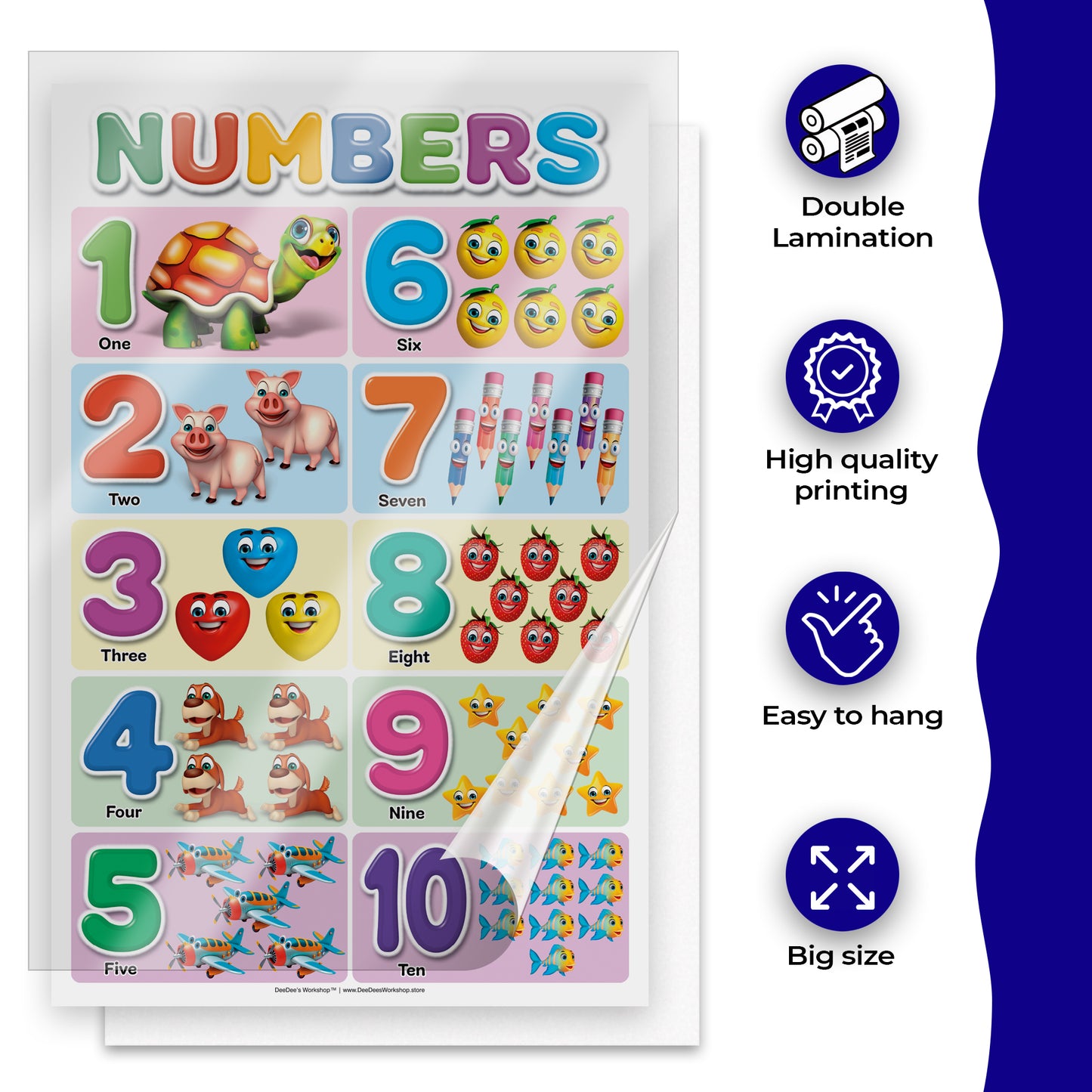 DeeDee's Workshop 16 Classroom Posters (11 x 17 inches)