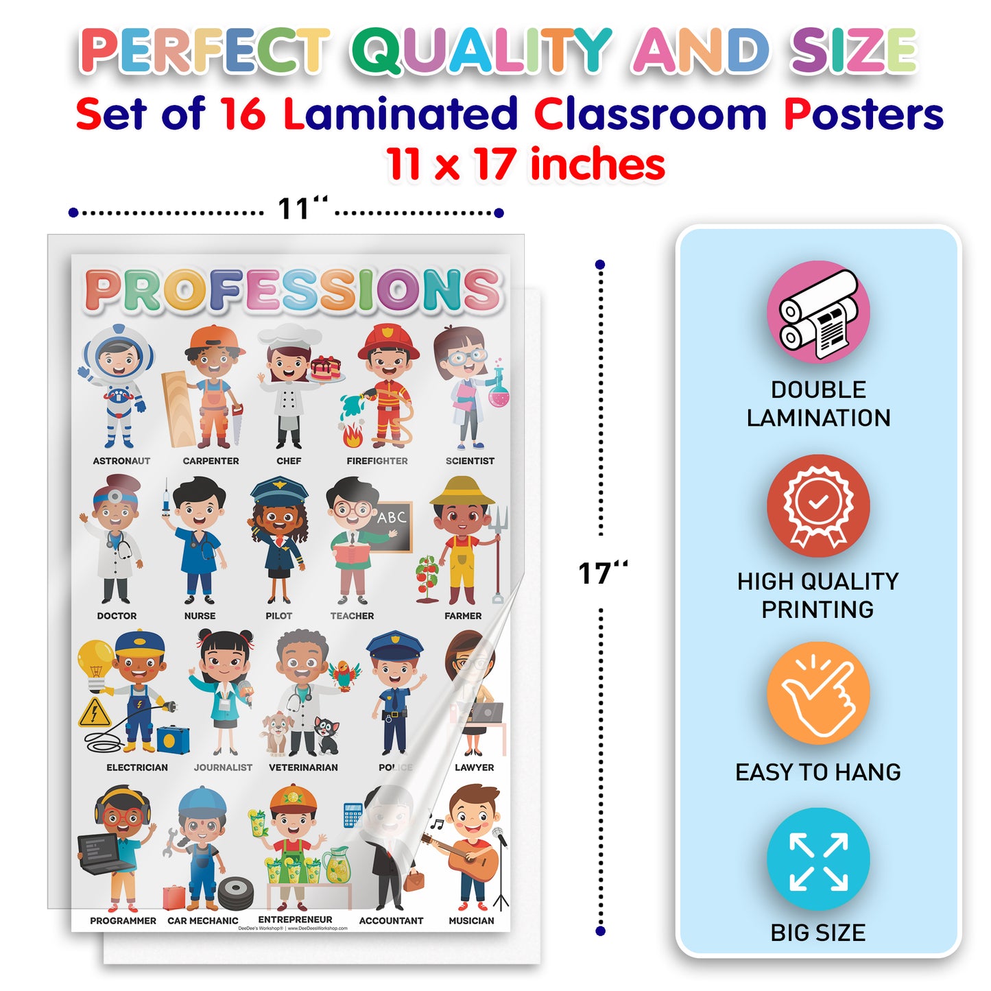 DeeDee's Workshop 16 Educational Posters (English vol. 2)