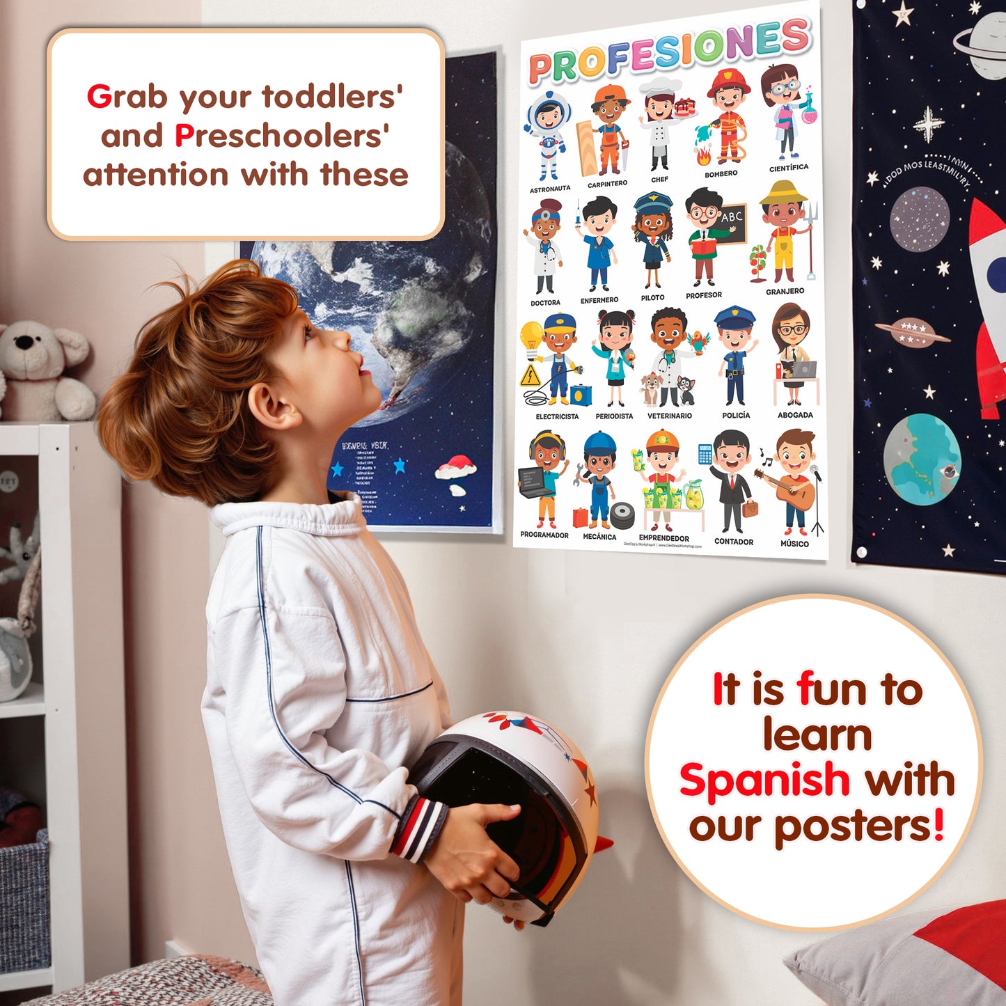 DeeDee's Workshop 16 Spanish Classroom Posters (Spanish vol. 2)